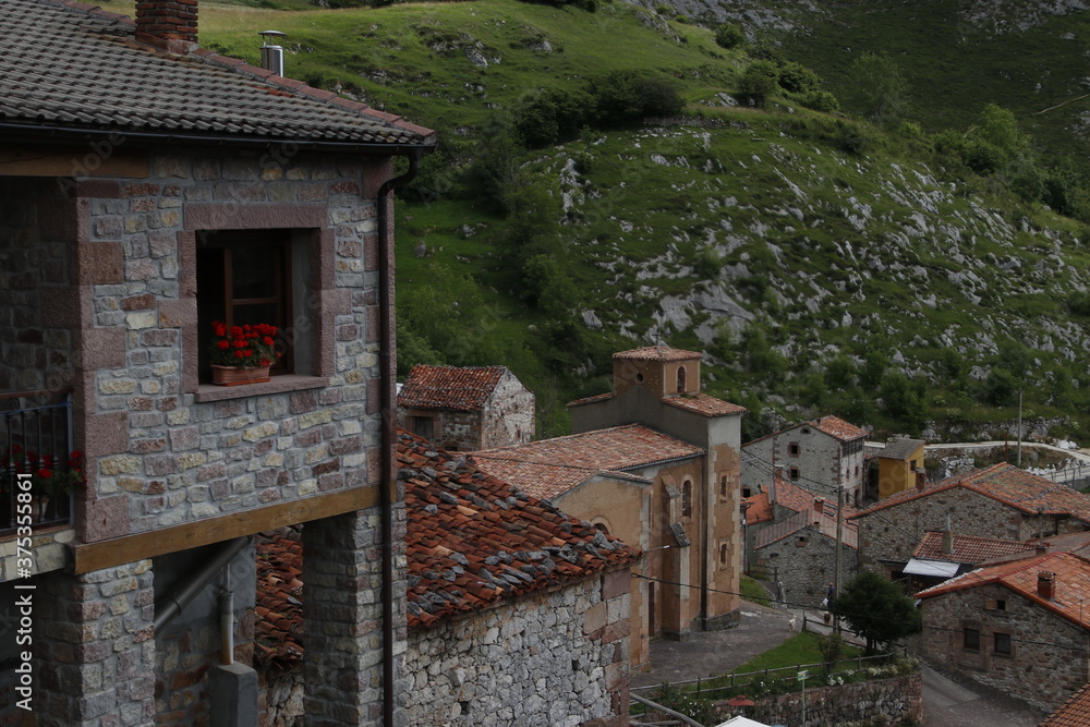 Mountanious village in the North of Spain