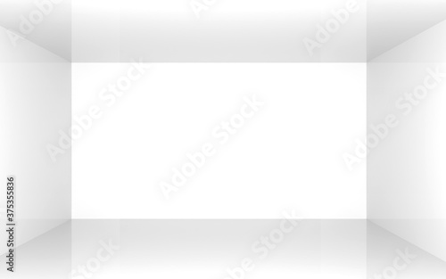 Wallpaper Mural 3D Abstract room white background Torontodigital.ca