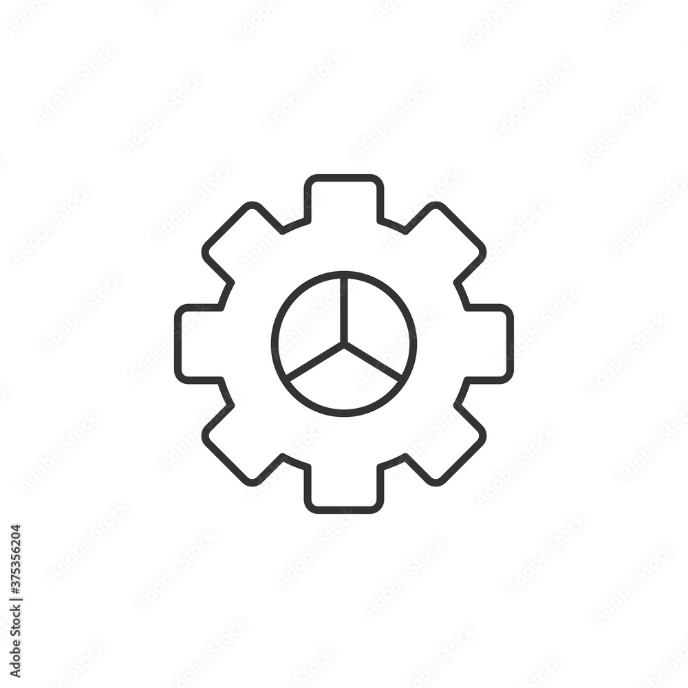 Gear icon. Setting symbol modern, simple, vector, icon for website design, mobile app, ui. Vector Illustration Gear icon. Setting symbol modern, simple, vector, icon for website design, mobile app, ui. Vector Illustration