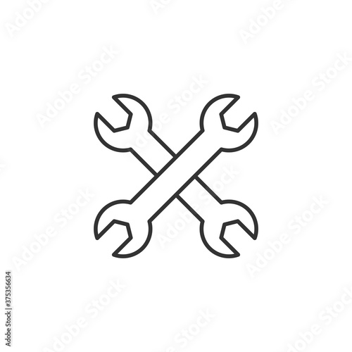 Wrenches icon. Tools symbol modern  simple  vector  icon for website design  mobile app  ui. Vector Illustration