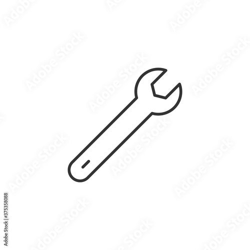 Wrench icon. Repair tool symbol modern, simple, vector, icon for website design, mobile app, ui. Vector Illustration