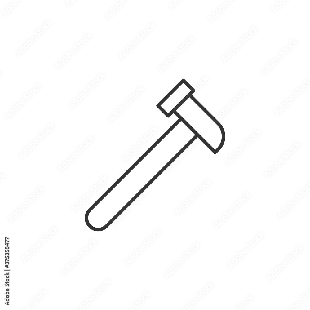 Hammer icon. repair tool symbol modern, simple, vector, icon for website design, mobile app, ui. Vector Illustration Hammer icon. repair tool symbol modern, simple, vector, icon for website design, mobile app, ui. Vector Illustration