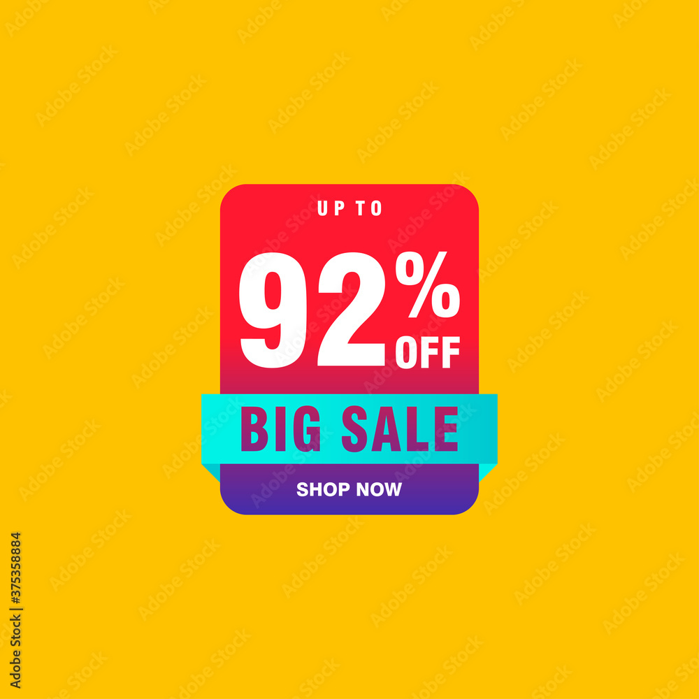 92 discount, Sales Vector badges for Labels, , Stickers, Banners, Tags, Web Stickers, New offer. Discount origami sign banner 92 discount, Sales Vector badges for Labels, , Stickers, Banners, Tags, Web Stickers, New offer. Discount origami sign banner