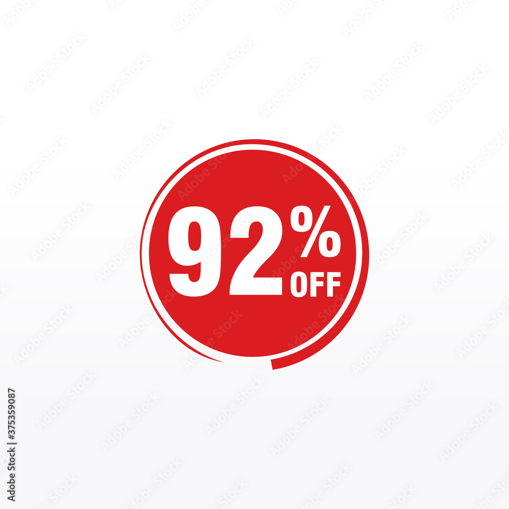 92 discount, Sales Vector badges for Labels, , Stickers, Banners, Tags, Web Stickers, New offer. Discount origami sign banner 92 discount, Sales Vector badges for Labels, , Stickers, Banners, Tags, Web Stickers, New offer. Discount origami sign banner