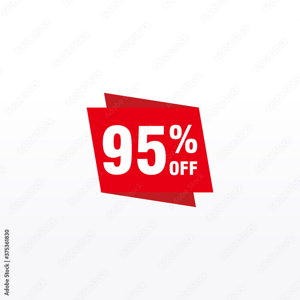 95 discount, Sales Vector badges for Labels, , Stickers, Banners, Tags, Web Stickers, New offer. Discount origami sign banner 95 discount, Sales Vector badges for Labels, , Stickers, Banners, Tags, Web Stickers, New offer. Discount origami sign banner