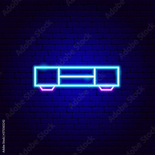 TV Table Neon Sign