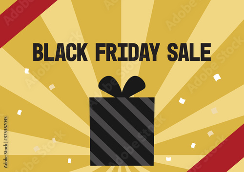 ブラックフライデーセールのイラスト
