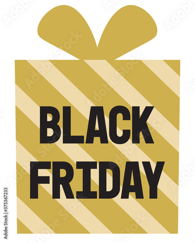 ブラックフライデーのプレゼントイラスト