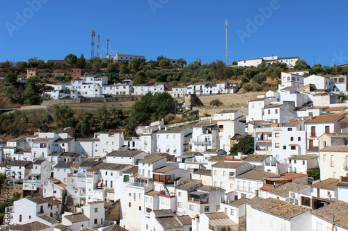 Landscape of Setenil de las Bodegas, white village of Cádiz (Andalusia, Spain) 