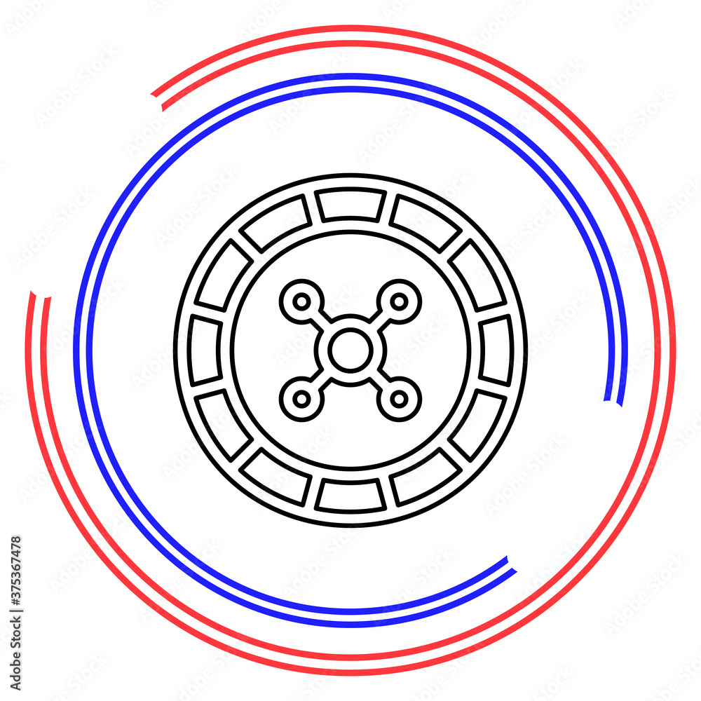 Casino game icon, gambling illustration Casino game icon, gambling illustration