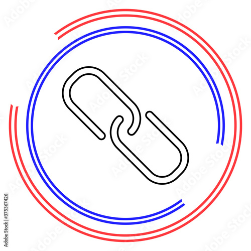 Link sign - vector chain symbol - connection