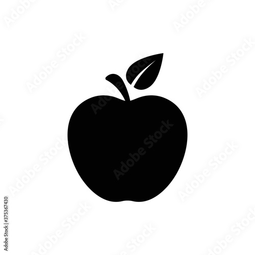 Apple vector icon. Apple fruit illustration icon.Web design vector logo. Apple isolated