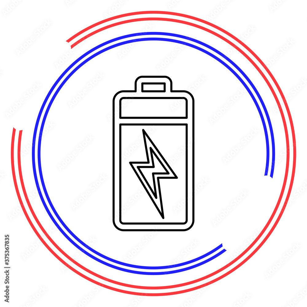 vector Battery charging - power Battery vector Battery charging - power Battery