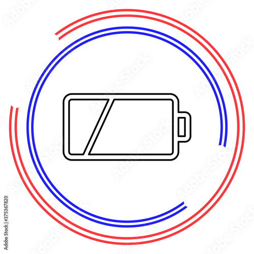 vector Battery low charging - power Battery