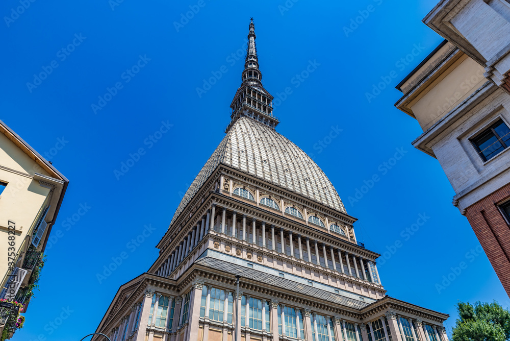 Mole Antonelliana , a major landmark building in Turin, Italy.