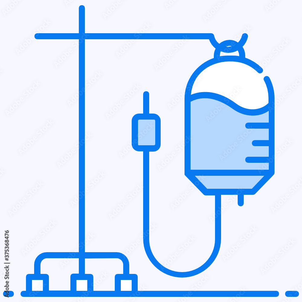 Blood bag with stand iv drip flat icon
Blood bag with stand iv drip flat icon