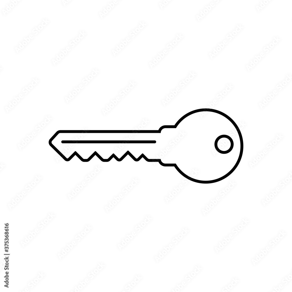 Key vector icon. Open house key icon. Key from the lock icon. Key icon - information protection symbol. Key vector icon. Open house key icon. Key from the lock icon. Key icon - information protection symbol.