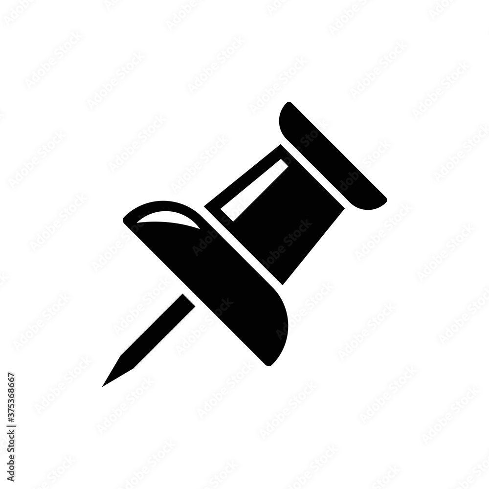 Vector push pin icon, Pushpin icon. Push pin vector illustration for graphic design. Push pin Isolated. Vector EPS pin symbol Vector push pin icon, Pushpin icon. Push pin vector illustration for graphic design. Push pin Isolated. Vector EPS pin symbol