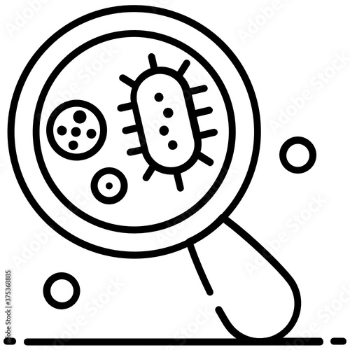 
Icon of microorganism denoting germs icon
