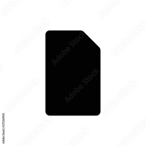 Sim card vector icon. Sim card icon symbol. Sim card - mobile slot icon. Mobile Cellular Phone Sim Card Chip Isolated