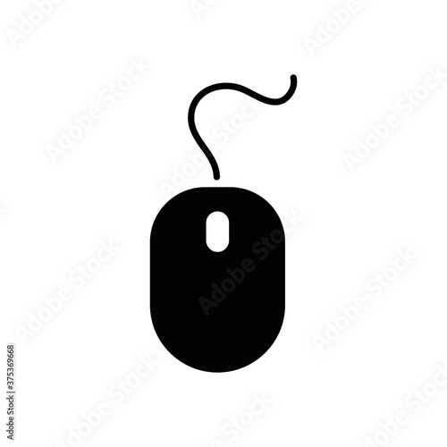 Computer Mouse Icon Symbol. PC Mouse icon vector isolated illustration. Icon computer mouse web. Modern computer mouse, flat icon design.