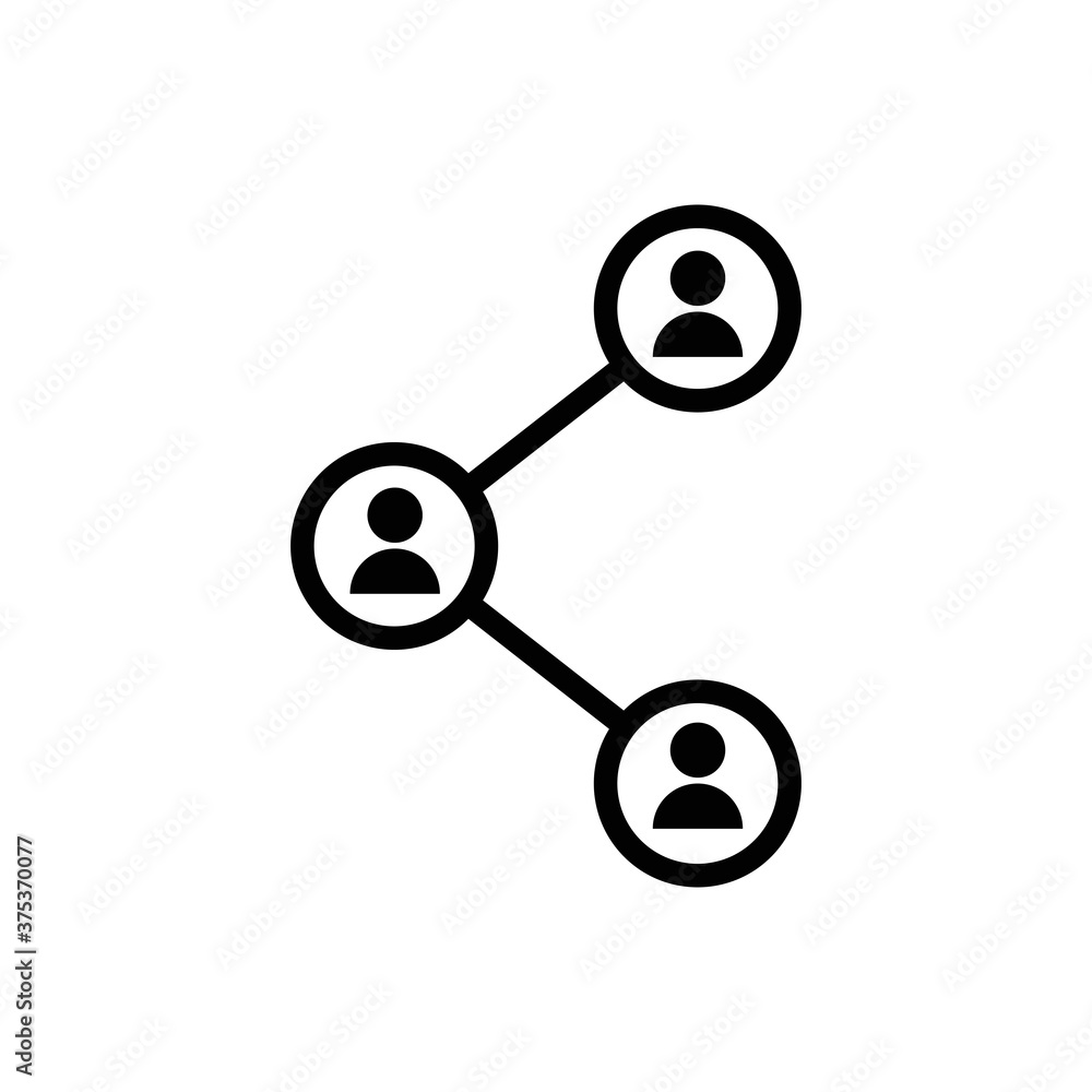Social network icon, people network illustration Social network icon, people network illustration