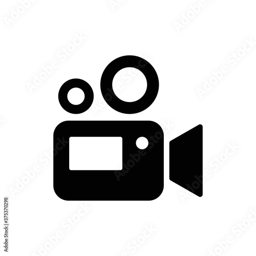 Video camera icon. Cinema camera icon. Film camera, Movie camera icon. Vector icon EPS