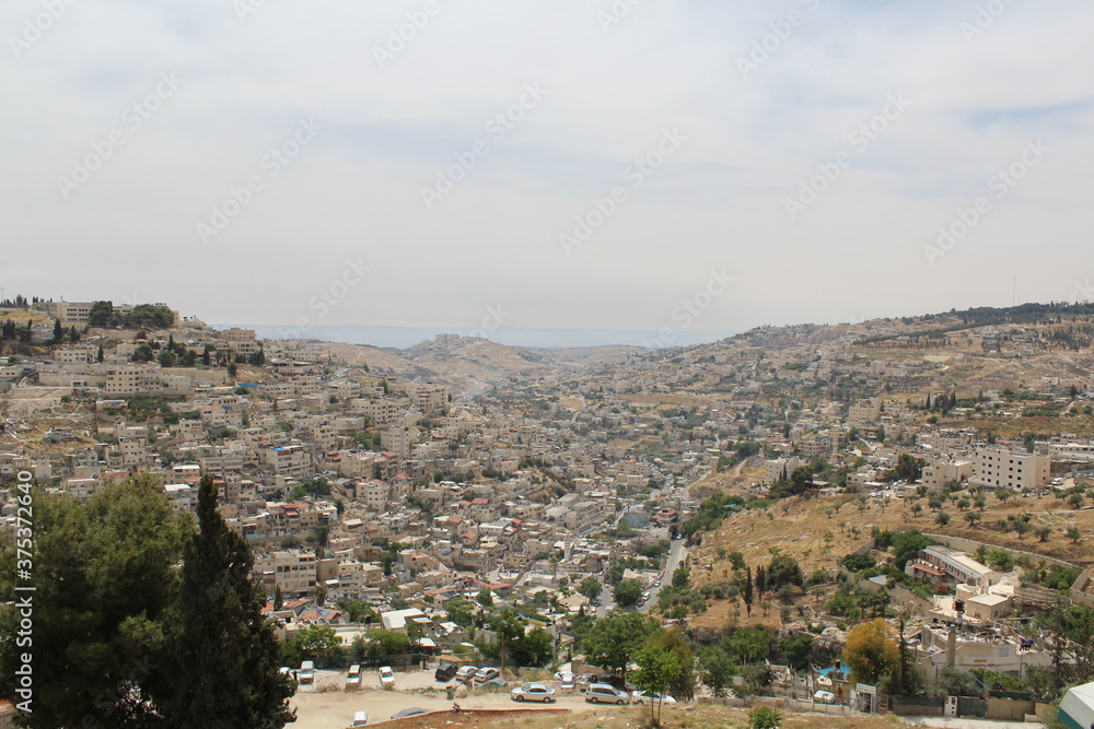 panoramic view of the city of jerusalem