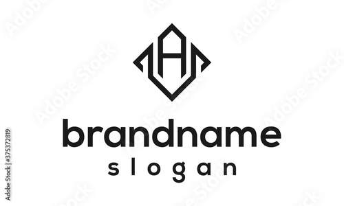 Letter AV logo design vector