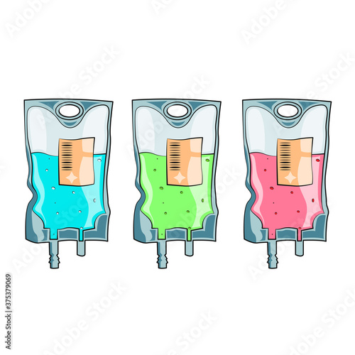 Drop counter vector flat cartoon isolated on white background. Inpatient treatment. Chemotherapy. Vector