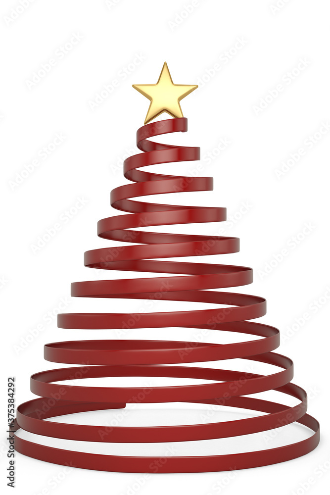 Abstract christmas tree holiday christmas new year, 3D render. 3D illustration. Abstract christmas tree holiday christmas new year, 3D render. 3D illustration.