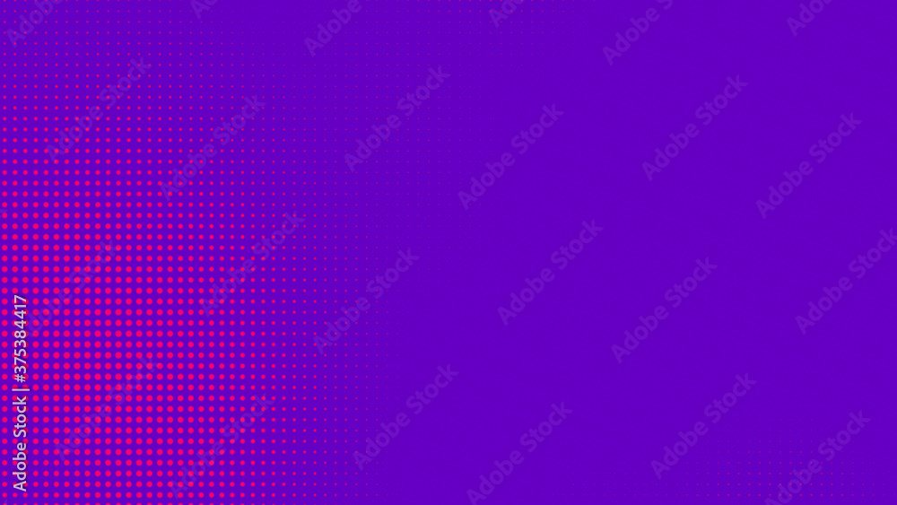 Dots halftone purple pink color pattern gradient texture with technology digital background. Pop art comics with nature graphic design. Dots halftone purple pink color pattern gradient texture with technology digital background. Pop art comics with nature graphic design.