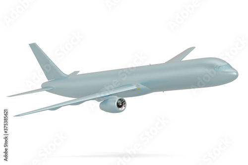 A aircraft Isolated On White Background, 3D render. 3D illustration. © Holmessu