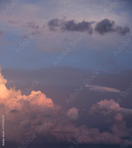Fototapeta Naklejka Na Ścianę i Meble -  sunset sky with stormy clouds