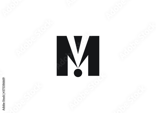 Letter M logo. M for medal