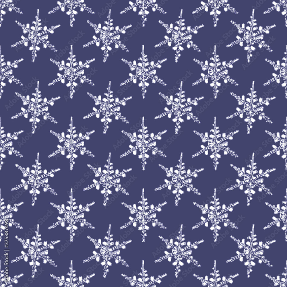 Christmas background Seamless pattern with snowflakes on a pale blue background Christmas background Seamless pattern with snowflakes on a pale blue background