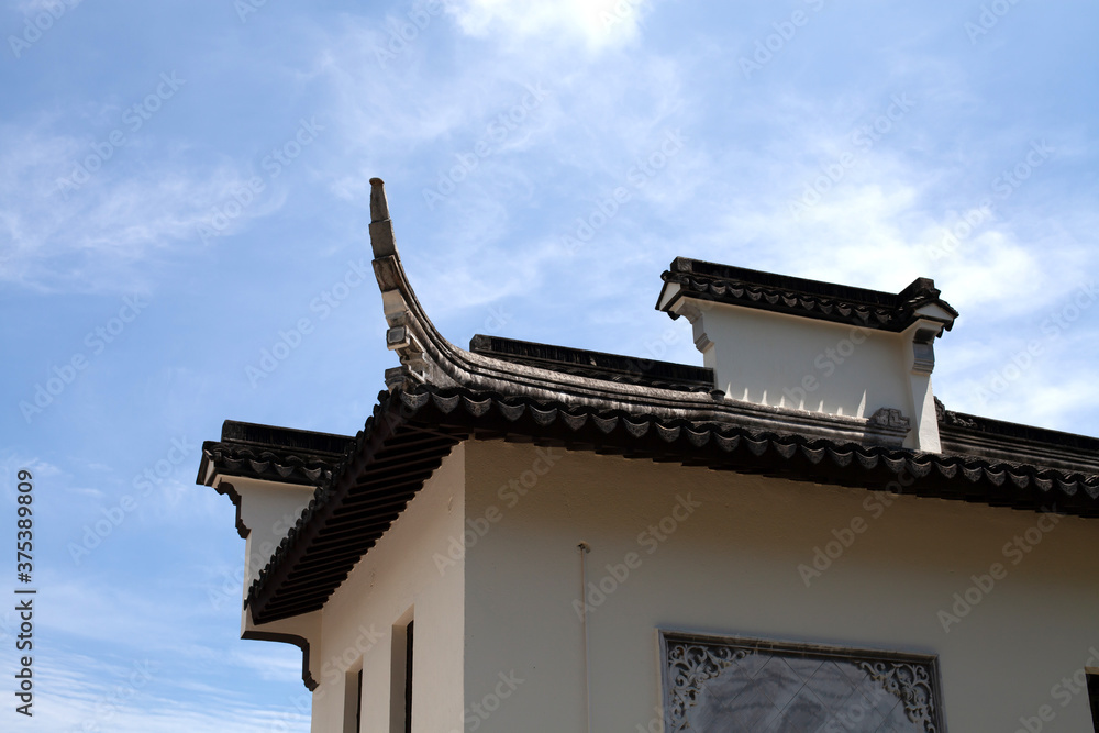 Chinese ancient architecture under the blue sky Chinese ancient architecture under the blue sky