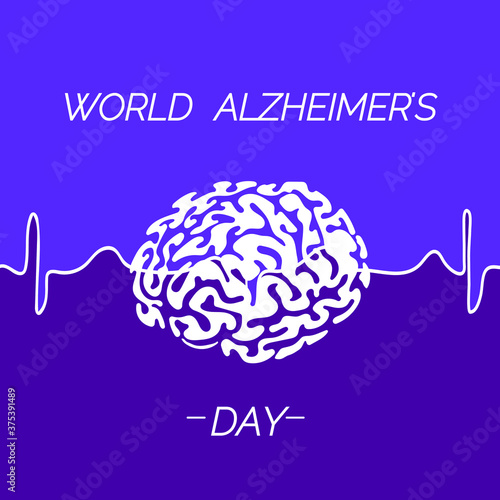 Vector illustration on the theme of World Alzheimer's day observed each year on September 21st across the globe.