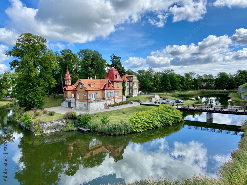 Kuressaare city Saaremaa island Estonia old medieval castle pictures