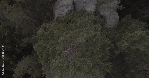 Vertical shooting of the highest mountain in the Eastern Europe.