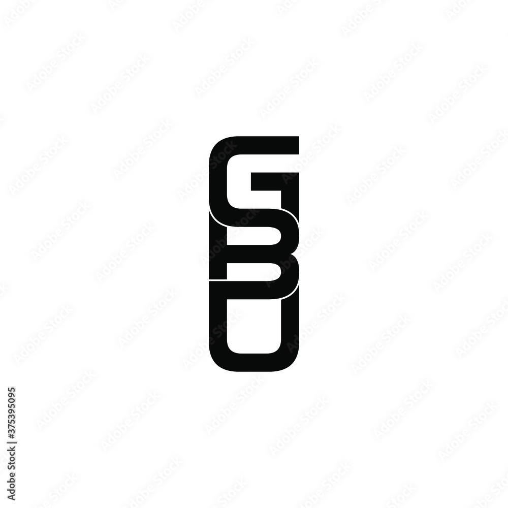 gbu letter original monogram logo design gbu letter original monogram logo design