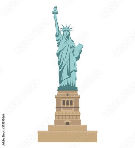 New York Statue of Liberty. Tourist attraction Travel  journey concept. 