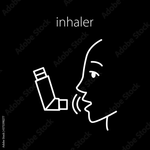 medical device icon ( ear, inhaler, tonometer, hearing aid )