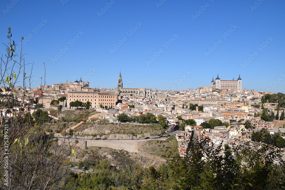 Fotografía panorámica de Toledo desde el valle