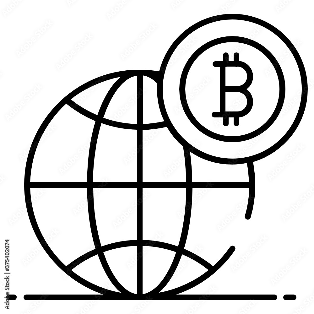 Globe with blockchain depicting bitcoin future trading concept
Globe with blockchain depicting bitcoin future trading concept