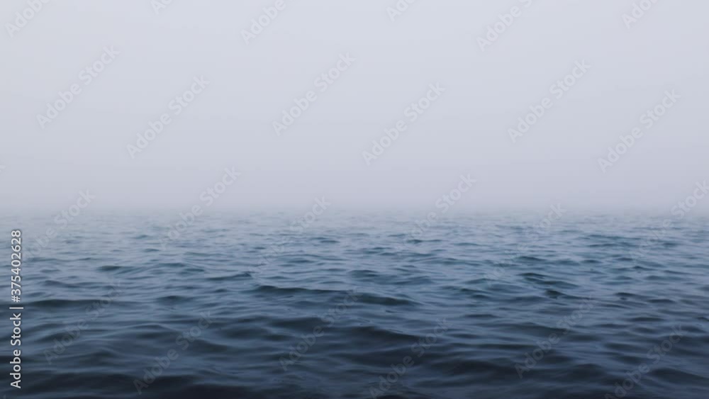 Sea ripple water with morning fog, ocean waves Sea ripple water with morning fog, ocean waves
