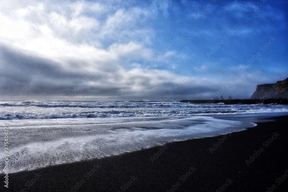 storm over the sea