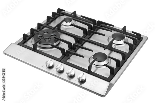 Φωτογραφία Steel stove on white background