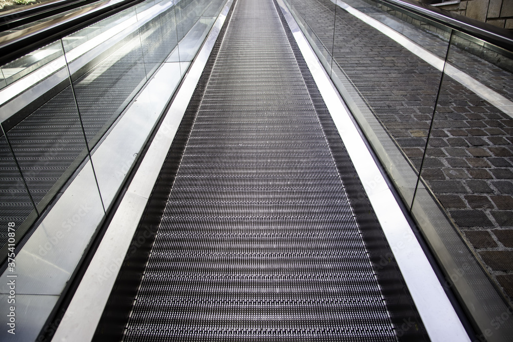 Escalators in the city Escalators in the city