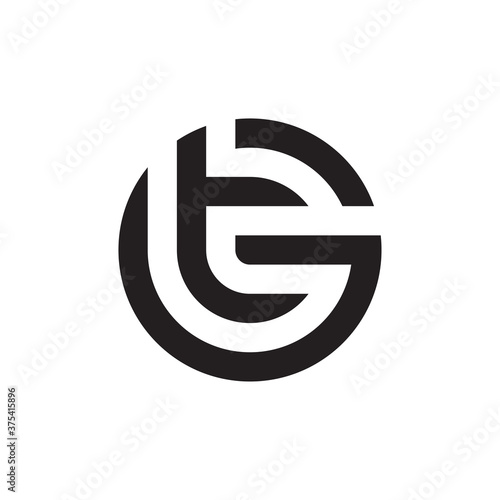 Letter GT, TG logo template